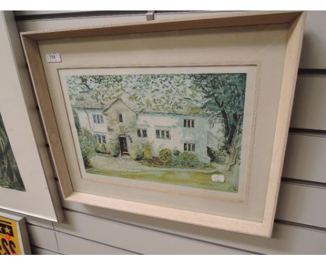 A vintage print in matching period frame