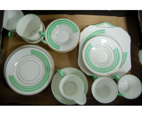 An Art Deco Shelley part tea service 