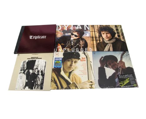 Bob Dylan LPs / Box Set, thirty-four albums and a Box Set including originals and reissues with titles including Triplicate (