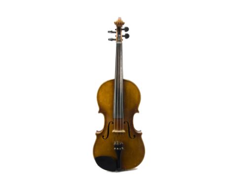 Viola, an unmarked viola with the copy label Antonius Stradivarius =-15.5 inches - good condition with some small scuffs - co