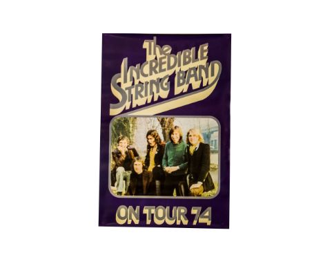 Incredible String Band, six  promotional posters on Tour 74 plus three further posters with the band playing the Winter Garde