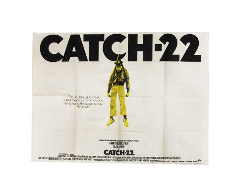 Catch 22 and other Film Posters, an original Catch 22 poster (1000mm x 755mm) folded with some nicks at edges together with a