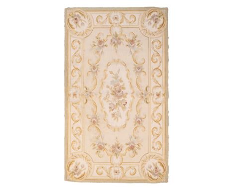 A FINE MODERN MID-19th CENTURY STYLE AUBUSSON DESIGN 'ENTRE FENETRE' PANEL Tapestry hand woven in wool 149 by 89cm 