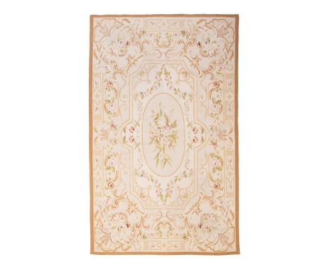 A FINE MODERN MID-19th CENTURY STYLE AUBUSSON DESIGN 'ENTRE FENETRE' PANEL Tapestry hand woven in wool 186 by 120cm 