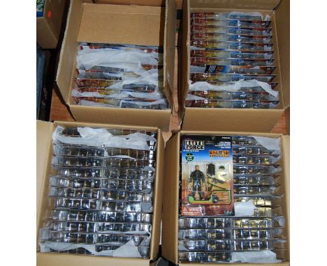 Four Elite Force trade packs, containing a quantity of military action figures, to include a Royal British Army Rifleman etc