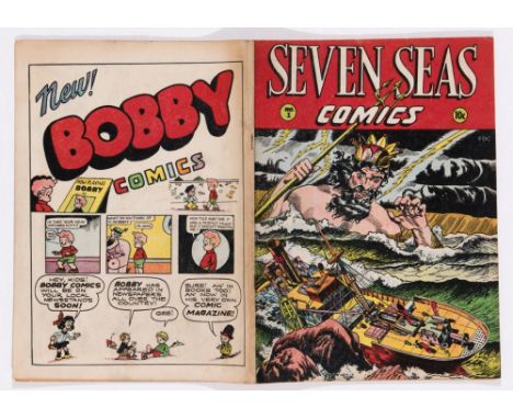 Seven Seas Comics 1 (1946) South Sea Girl by Matt Baker. Good colour covers, minor staple rust, cream/light tan pages [vg+]. 
