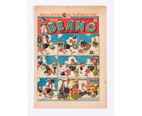 Beano 300 (1946) Xmas comic. Double page Shipwrecked Circus adventure (second series) by Dudley Watkins. Bright cover with to