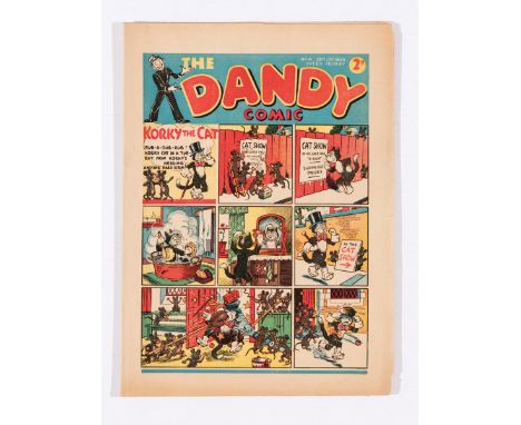 Dandy Comic No 41 (1938). Bright covers with two chips to corners, cream/light tan pages [fn-]