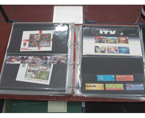 Stamps; A Royal Mail 'Presentation Packs' Album, containing mint decimal commemorative stamp presentation packs with a total 