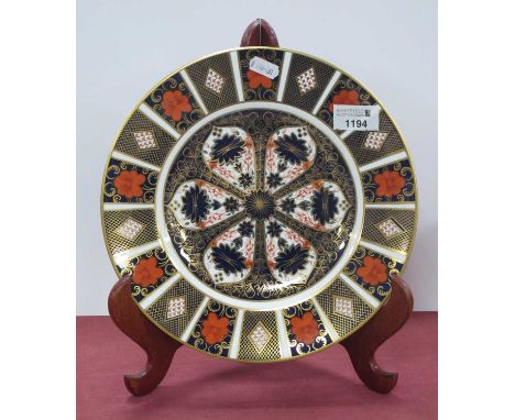 A Royal Crown Derby Imari 1128 pattern plate first quality, 26.5cm diameter.