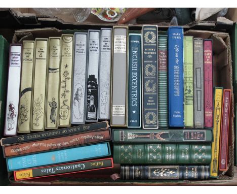 The Folio Society - Twenty-three Titles of General Interest, including 'The Pick of Punch', ' A Treasury of Mark Twain', etc;