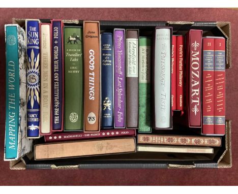 Twenty Folio Society General Interest Titles, including 'Mapping The World', 'The Complete Savoy Operas of Gilbert &amp; Sull