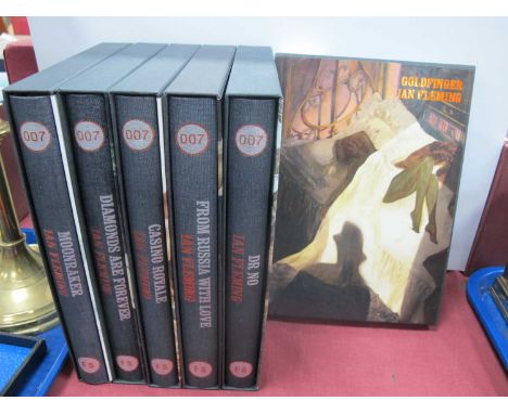 The Folio Society - Six Ian Fleming James Bond Editions; Casino Royale (pub 2015), From Russia With Love (pub 2016), Dr No (p