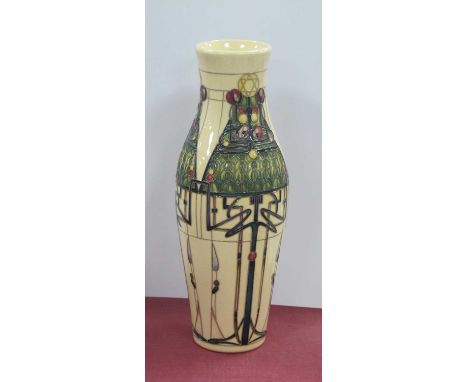 Moorcroft Pottery 'The Christmas Story' Vase, designed by Nicola Slaney, limited edition No 9/20, shape 120/9, signed, impres