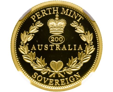AUSTRALIA. Elizabeth II, 1952-2022. Gold 25 dollars, 2019 P. Perth Mint. Proof. Commemorative coin celebrating the 200th anni