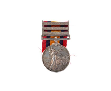 VICTORIAN SOUTH AFRICA MEDAL, awarded to 4138 Pte J Sloan R. Ir. Rif., with Transvaal, Orange Free State and Cape Colony clas