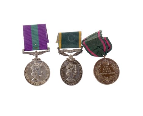 ELIZABETH II GENERAL SERVICE MEDAL. awarded to 22470227 F. U.S. H. Queen. R.S.F., on ribbon, along with an Elizabeth II For E