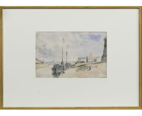 * JAMES MCBEY (SCOTTISH 1883 - 1959), YACHT STATION, YARMOUTH watercolour on paper, signed, inscribed and dated 1920 image si