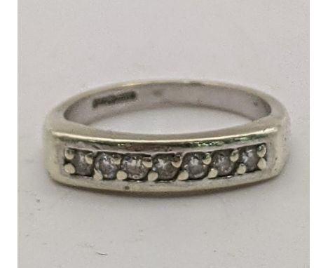 A 9ct gold and 6 stone diamond and paste stone ring size K½ 2.9gLocation:If there is no condition report shown, please reques
