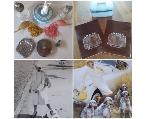 Two large multiple signed 1984 Jaeger Centenary Calendars with pictures referring to fashion styles between 1884 and 1984 sig