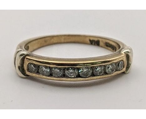 A 9ct gold and 8 stone diamond ring size K 2.6gLocationIf there is no condition report shown, please request 
