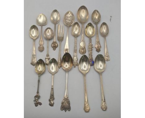 A quantity of silver tea/collectors spoons, total weight 225.7gLocation:If there is no condition report shown, please request