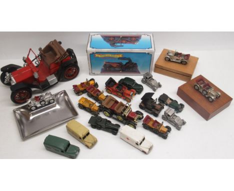 Three Dinky Toys Daimler ambulances, Lesney Models of Yesteryear 1911 Daimlers, other diecast model cars etc 