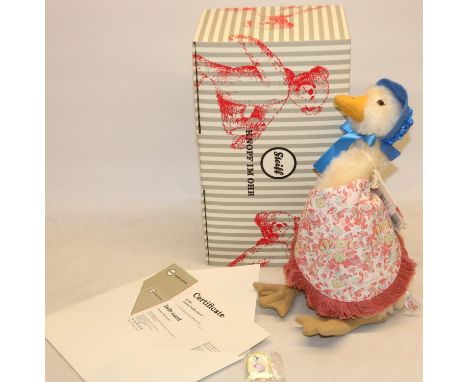 Steiff Gemima Puddle Duck. Limited edition 966/5000, H28cm 