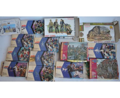Collection of boxed unpainted model figures to include Revell, Dragon, Model Toys Action packs and Accurate Figures Ltd. All 