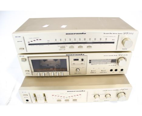 A Maranatz hi fi separates music system. Including a Console Stereo Amplifier PM310, a tape cassette deck SD1030 and a tuner 