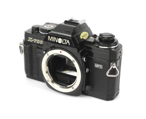 A Minolta X-700 MPS 35mm SLR camera body. 