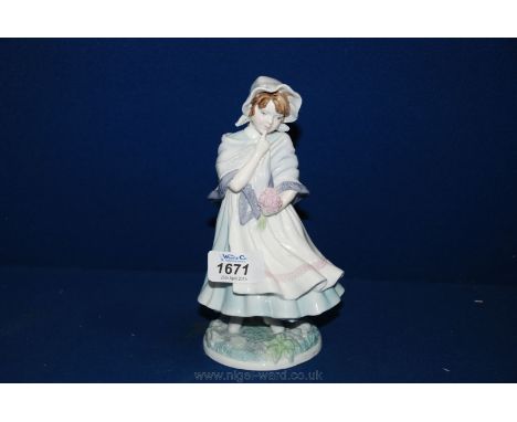 A Royal Worcester figure, ''Posy for Mother'', 8'' tall
