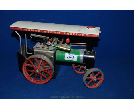 A Mamod Steam Tractor 7" tall, 10" long