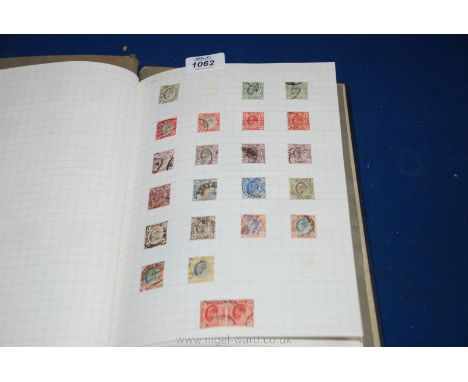 A blue Stamp Album containing British Empire and Commonwealth mix, notably Tonga, Transvaal, Trinidad and Tobago, Turks and C