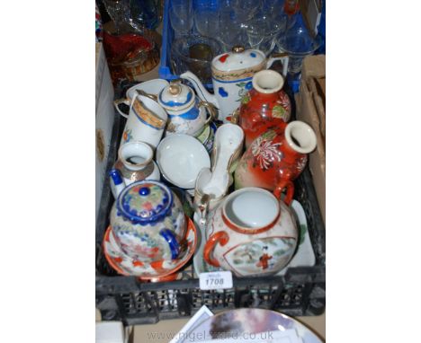 A quantity of Japanese porcelain including Noritake