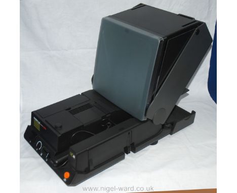 A Reflecta Diamator AFM Slide Projector and built in Slide Viewer having Reflecta Agomar 90mm f/2.8 lens made in Germany and 