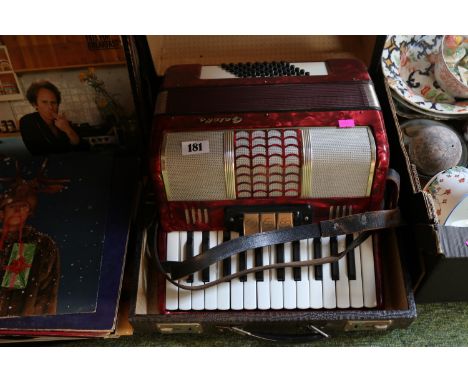 Cased Gallotta Piano Accordion 