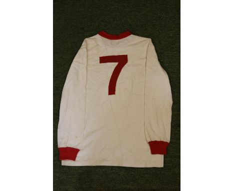 GEORGE BEST 1960's MATCH WORN MANCHESTER UNITED JERSEYGeorge Best was football’s version of The Beatles. The first true celeb