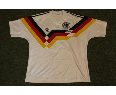 JURGEN KLINSMANN 1990 FIFA WORLD CUP MATCH WORN WEST GERMANY JERSEYThe 1990 FIFA World Cup was the 14th FIFA World Cup, a qua
