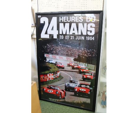 Framed Post Print for 24 Heures Du Mans 21st June 1964 