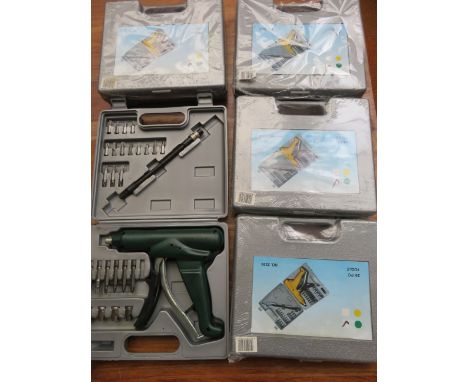 5x 29 piece manual drill sets, 4 unopened 
