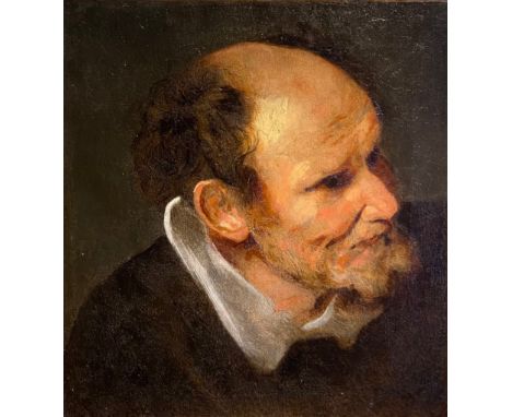 Attributed to Sir Anthony van Dyck (1599-1641, Flemish).&nbsp;Study of a Head of Man.&nbsp;Circa 1627-32, van Dyck?s second A