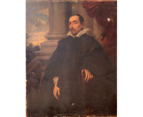 [?] Portrait of A Gentleman (After Van Dyck). Oil on canvas.&nbsp; Dimensions:&nbsp; Unframed: 18 in (H) x 14 in (W)