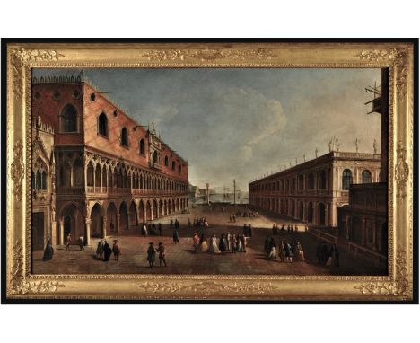 View of the Piazzetta, with the Palazzo Ducale and the Bibloteca Marciana. Francesco Albotto (1721 - 1757). Oil on canvas.  P