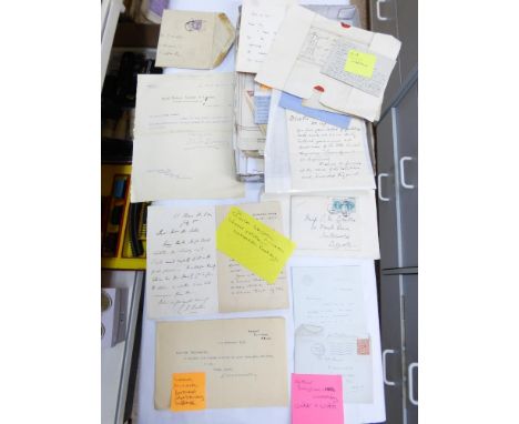 QUANTITY OF VINTAGE SIGNED LETTERS