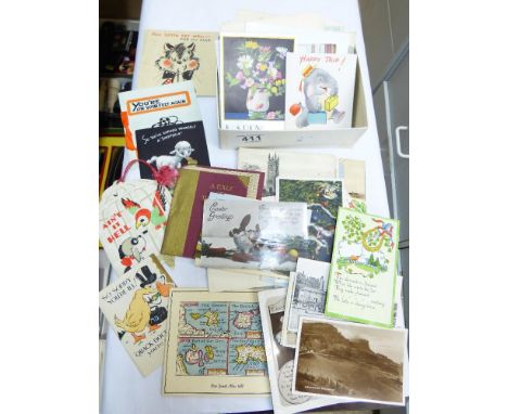 QUANTITY OF MAINLY VINTAGE CARDS & POSTCARDS