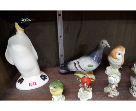 A collection of Beswick birds;&nbsp;together with a Royal Adderley Cardinal; and a Poole penguin.&nbsp; 