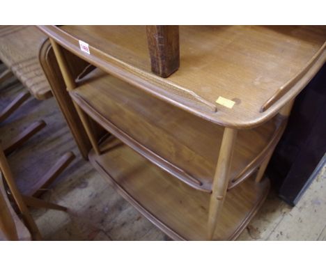 A vintage Ercol three tier trolley,&nbsp;72cm wide.&nbsp; 