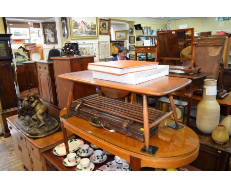 An Ercol low occasional table, 104cm wide. 