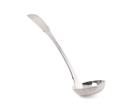 Georgian silver ladle hallmarked Edinburgh 1836. 16.5cm. Weight 30g.